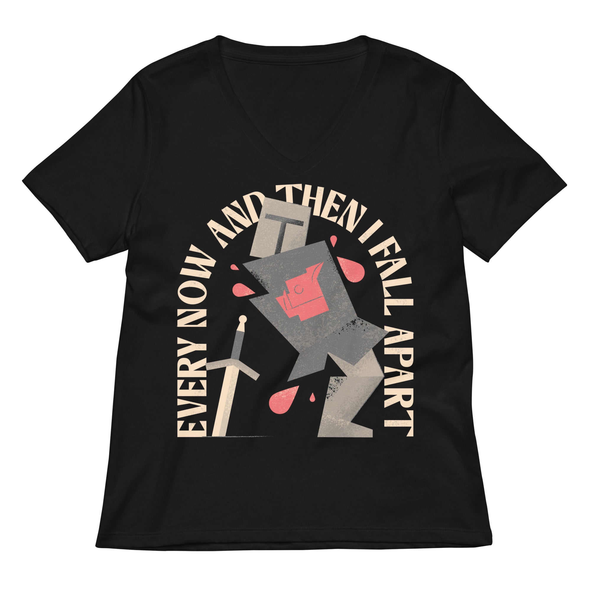 Every Now And Then I Fall Apart Knight Women's V-Neck Tee