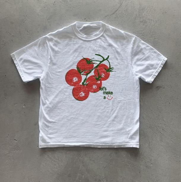 y2k Tomato T-Shirt, Cottagecore Tee, Graphic Tees Gothic Grunge Y2k Emo Scene Amity Affliction Style Clothes Men Women...