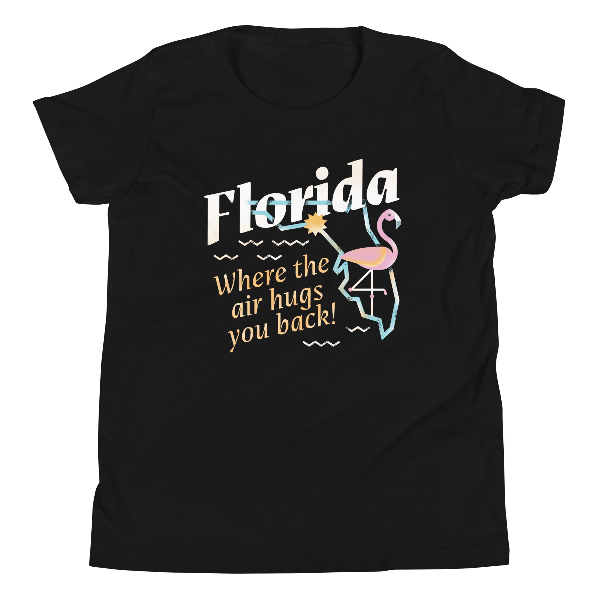 Florida Where The Air Hugs You Back Kid's Youth Tee