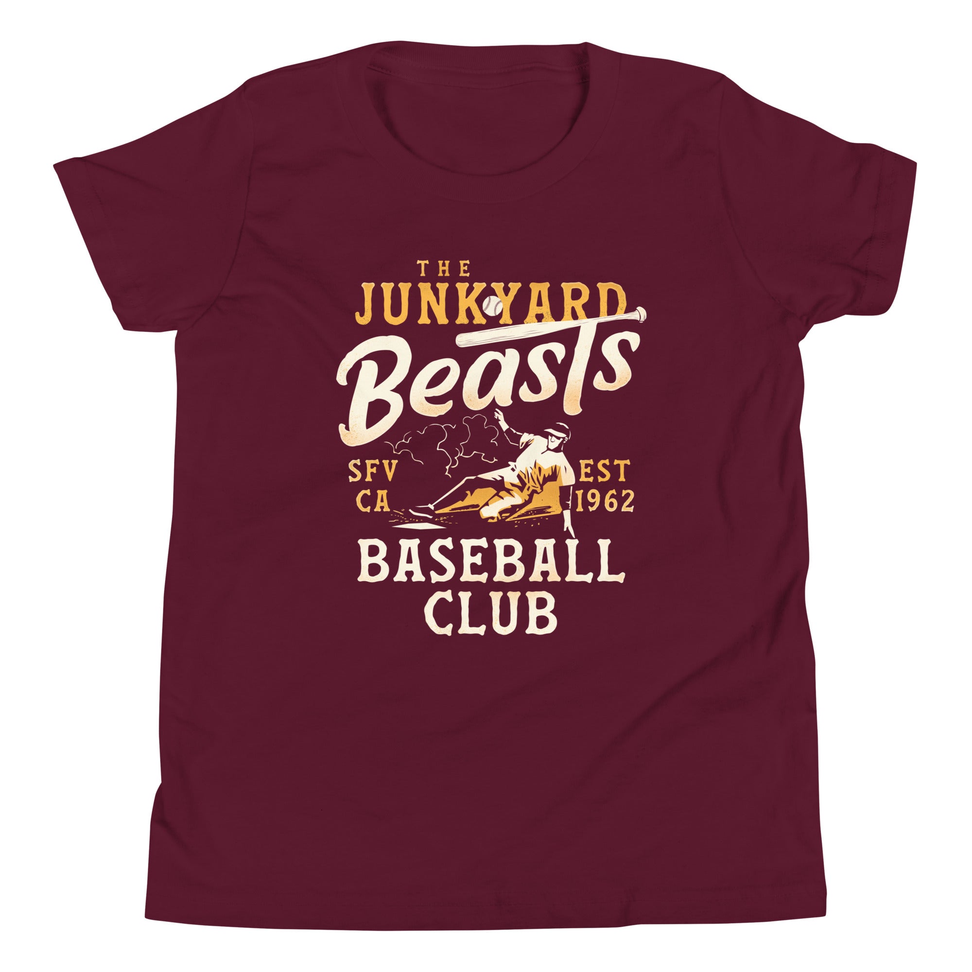 Junkyard Beasts Baseball Club Kid's Youth Tee