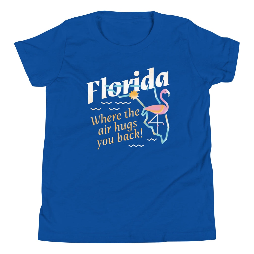 Florida Where The Air Hugs You Back Kid's Youth Tee