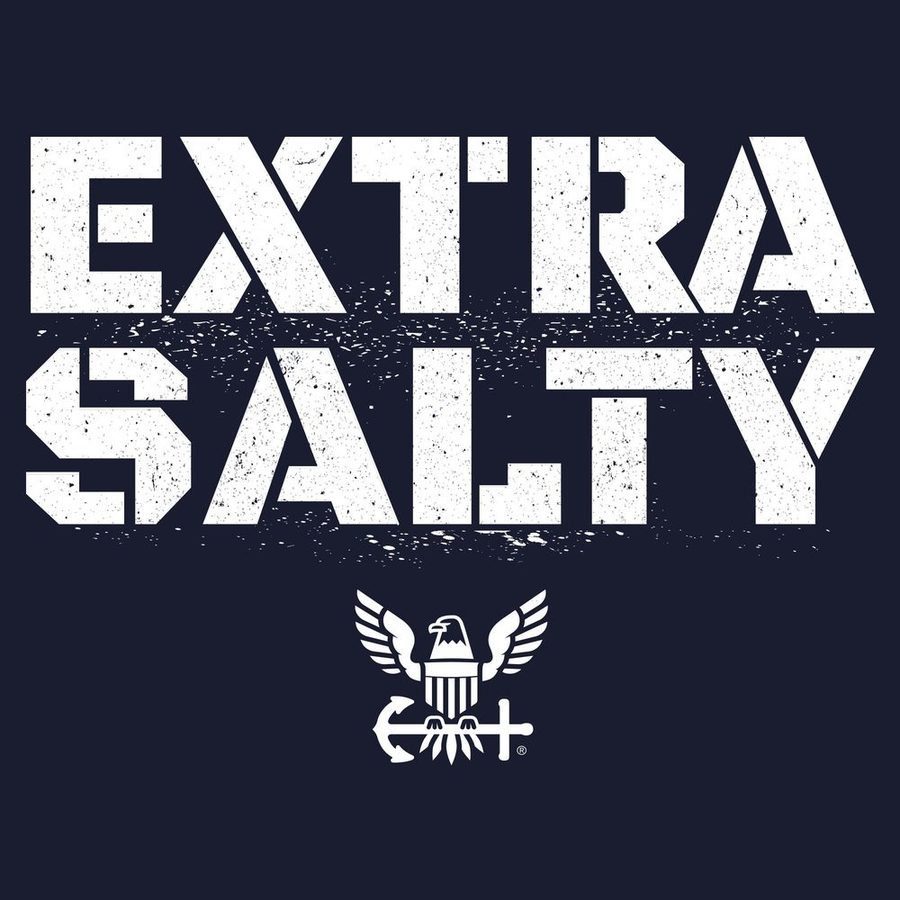 USN - Extra Salty Hoodie - Navy